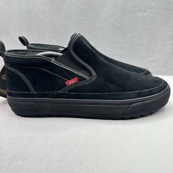 Vans Mid Slip MTE-1 Mens Size 12 Shoes Sneakers Black Insulated Primaloft NEW - Picture 1 of 8
